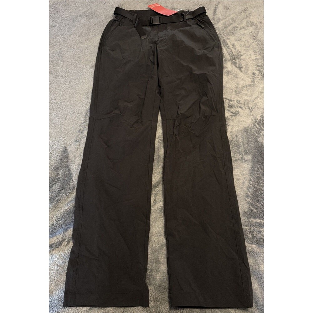 LARGE Camel Crown Men’s Hiking Pants Black Built In Belt Outdoor Travel